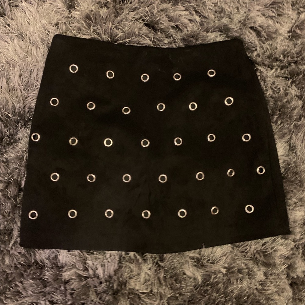 Black grommet skirt